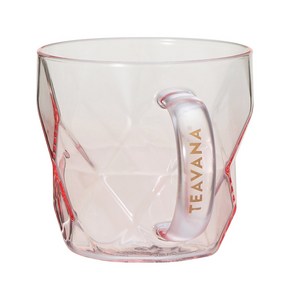 스타벅스 재팬 TEAVANA 핸들 글라스 파셋 핑크 296ml, 1개