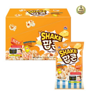 사조대림 SHAKE 팝콘 치즈맛 72g, 12개