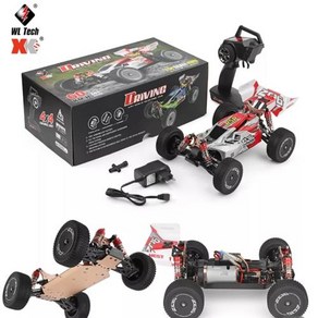 (당일발송) WLtoys 144001 4륜구동 버기 RC카 오프로드 버기 차량, 그린(오프로드 버기카), 1개