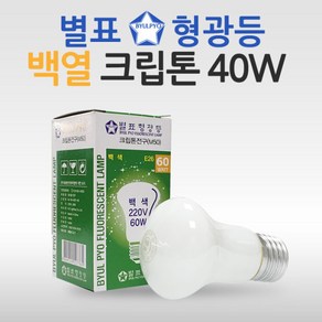 (A)별표 크립톤전구 백열램프 백열등 백색 40W / TN-M-50(40W)F