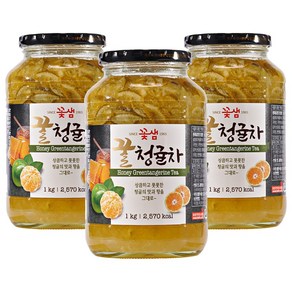 꽃샘 꿀청귤차, 1kg, 1개입, 3개