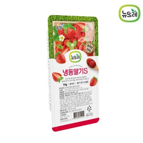 뉴뜨레 냉동 가당 딸기 슬라이스 1KG x 4컵, 중국산 딸기 80%, 4개