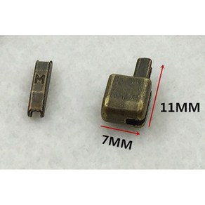 액세서리 지퍼 5 대/몫 의류 diy p065 바느질 엔드 오픈 금속 스토퍼 수리, 5#, bonze