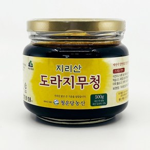 지리산 무 도라지청 무엿 수제 약도라지청, 1개, 500g