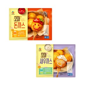 CJ 냉동 꼬마 돈까스 400G 1개+꼬마 새우까스 250g 1개, 1세트