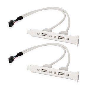 9Pin-USB 2.0 브래킷 2 컴퓨터 마더보드용 포트 확장 케이블