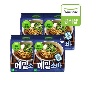 [풀무원] 자연건면 메밀소바 464g(4개입) x 4봉, 464g