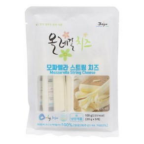 제주 올레길 모짜렐라 스트링치즈 20g X 5개입 (100g), 1개, 100g