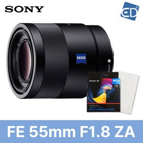 [소니정품] FE 55mm F1.8 ZA 렌즈 (후드포함) +MCUV필터+포켓융 / ED, 01 FE 55mm F1.8 ZA 렌즈 (후드포함)