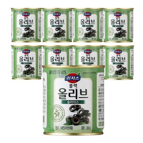 동서식품 리치스 블랙 올리브 홀 슬라이스 200g, 홀 200g 12캔, 12개