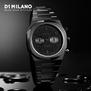 디원밀라노 D1 MILANO CHBJSH 크로노그래프 41.5mm 올블랙 남성메탈시계 백화점AS