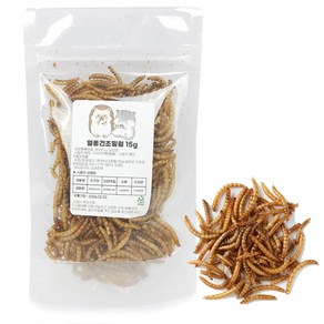 도치퀸 열건조 밀웜 300마리, 15g, 1개