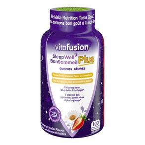 비타퓨전 Vitafusion 슬립웰 플러스 꿀잠버튼 10mg 100구미, 1개, 100정