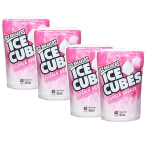 Hesheys Ice Beakes Cubes Suga-Fee Gum Bubble Beeze 4 C 허쉬 아이스 브레이커스 큐브 무설탕 껌 버블 브리즈 4개입(4팩, 1개