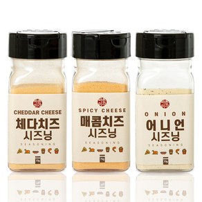 바른미각 체다치즈+매콤치즈+어니언 시즈닝, 3세트, 70g