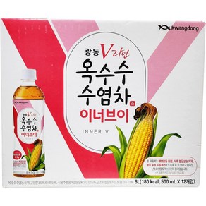 광동 V라인 옥수수수염차 이너브이, 500ml, 12개