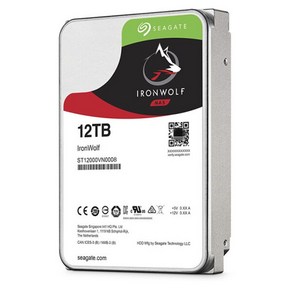 Seagate iron wolf 하드 디스크 12TB NAS 내부 HDD 35in SATA 7200 RPM ST12000VN0008 100 테스트 빠른 배송