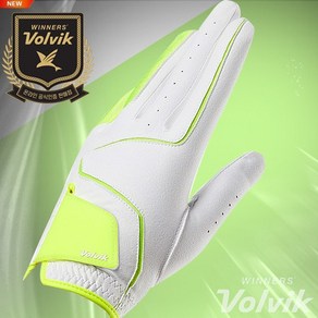 [볼빅] Volvik 프리미엄 골프장갑[여성양손][합피][라임][정품], 단품, 1개