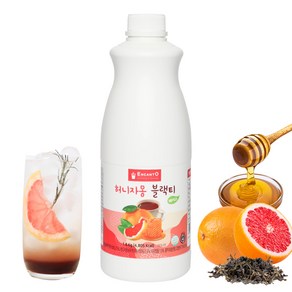 [엔칸토] 허니자몽블랙티베이스 1.8kg 과일청에이드 수제청 카페 신메뉴 음료베이스(1.8KG) 12956, 1개