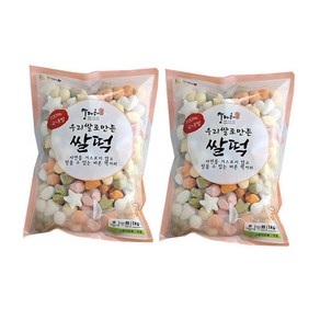 맘다해 우리쌀 오색모양떡 1kg+1kg