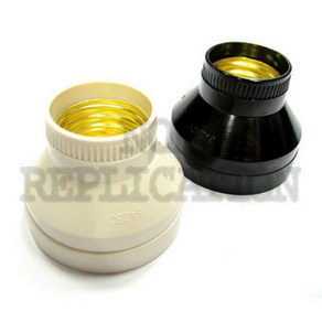 [동양전자]리셉터클 E26 전구소켓 26mm 검정색, 1개