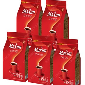 동서 맥심 오리지날 500g X 5개 블랙 알커피 리필용, 1개입