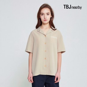 TBJ 여성 5부 폴리 쿠반카라 셔츠(T202SH500P)