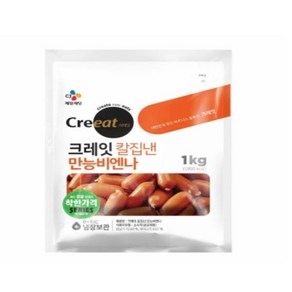 CJ 크레잇 칼집낸만능비엔나 1kg, 1개