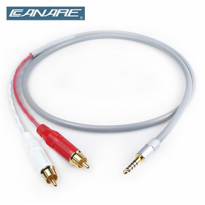 카나레 CANARE L-4E6ATG OFC 무산소동 4.4mm + 2RCA 암페놀 스테레오 케이블 / 길이선택, 30cm, 1개