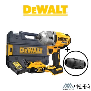 디월트 20V 충전 1/2인치 하이토크 임팩트 렌치 DCF900 N P1T P2T DCF899H 후속, DCF900P1T(케이스+배터리1개+충전기), 1개