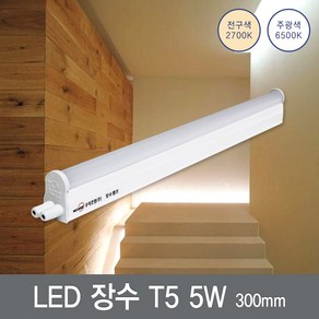 LED 장수 T5 5W 300, 1개