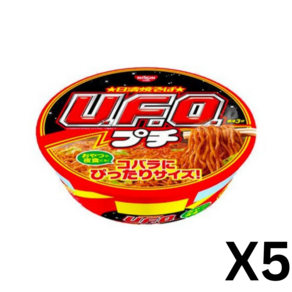 닛신 UFO 야끼소바 쁘띠 일본 라멘, 5개