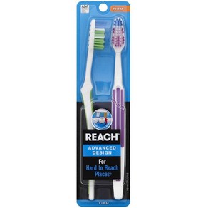 REACH Advanced Design Toothbushes Soft Full Head Value Pack 2 ea (Pack of 2), 4개입, 1개