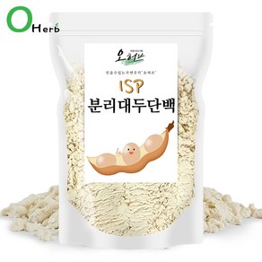 오허브 분리대두단백질 500g 식물성 단백질 프로틴 보충제 쉐이크 웨이, 1개