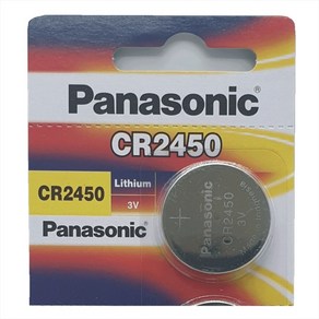 파나소닉 PANASONIC 리튬배터리 CR2450 코인형 배터리 - 1알, 1개, 1개입