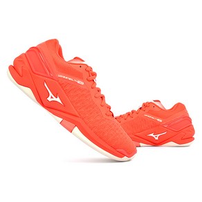 [MIZUNO] 미즈노 웨이브 스텔스 네오 에너지 (X1GA200159) 오렌지/화이트 미즈노신발&배드민턴화&탁구화&스쿼시화&배구화&핸드볼화&인도어화&라온스포츠