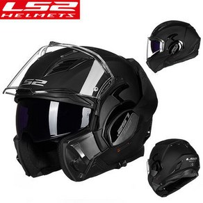 원래 LS2 FF900 moto cycle 헬멧 180 다시 공중제비 헬멧 ls2 용감한 2 casco moto casque, 07 matte black_04 XXXL, 1개