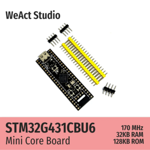 STM32 STM32G431CBU6 WeAct 개발보드 - FD CAN 컨트롤러 내장 타입, 1개, 타입2