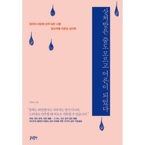 상처받은 줄도 모르고 어른이 되었다:엄마와 세상에 상처 입은 나를 일으켜줄 자존감 심리학, 글담출판, 선안남