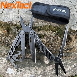 NexTool 플래그십 프로 16 in 1 멀티툴 Kydex 시스 접이식 플라이어 휴대용 포켓 다목적 나이프 가위 멀티 툴, 1개