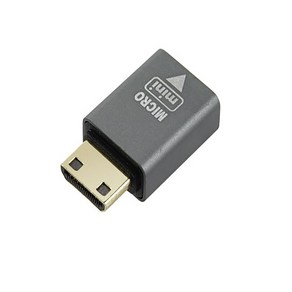 G45800 Coms 미니 HDMI 변환젠더 Mico HDMI F to Mini HDMI M Metal 마이크로 HDMI 미니 HDMI, 상세페이지 참조, 1개