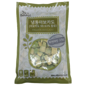 [얌얌마켓] 푸드야 냉동 아보카도 다이스컷 500g (아이스박스 포함), 1개