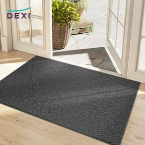 DEXI 1개 바닥 출입구 발판 매트 웰컴 현관 미끄럼방지 발매트 그레이 도어매트 43.5*75cm 61*91cm 76.5*120cm