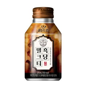 해태음료 골든드랍 흑당 밀크티, 270ml, 24개