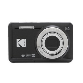 Kodak PIXPRO 친화적 인 줌 FZ55-BK 16MP 디지털 카메라 광학 5 배 줌 28mm 광각 2.7 인치 LCD 화면 (블랙)