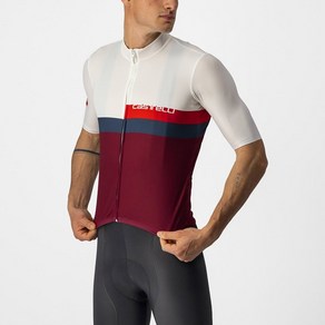 Castelli 반팔져지 블로코 아이보리레드블루보르도