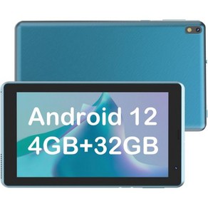 HDTABLET 태블릿 PC 7인치 안드로이드 12 4GB RAM 32GB ROM 1TB 확장형 쿼드코어 프로세서 WiFi6 3000mAh 배터리 블루투스 1024 x 600, Navy Blue