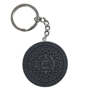 오레오 쿠키 과자 키링 가방 악세사리 에어팟 파우치 꾸미기 차키 열쇠고리 간식 키홀더, OREO 검정, 1개