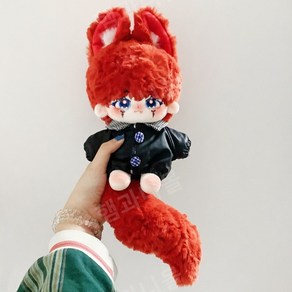 20cm 아이돌 무속성 인형몸체 검은늑대소년, 긴 귀를 가진 붉은 너구리, 1개