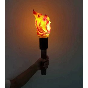 LED 횃불조명 토치횃불 무드등 3D 체육대회 소품, 올웨이즈-온 램프 46cm